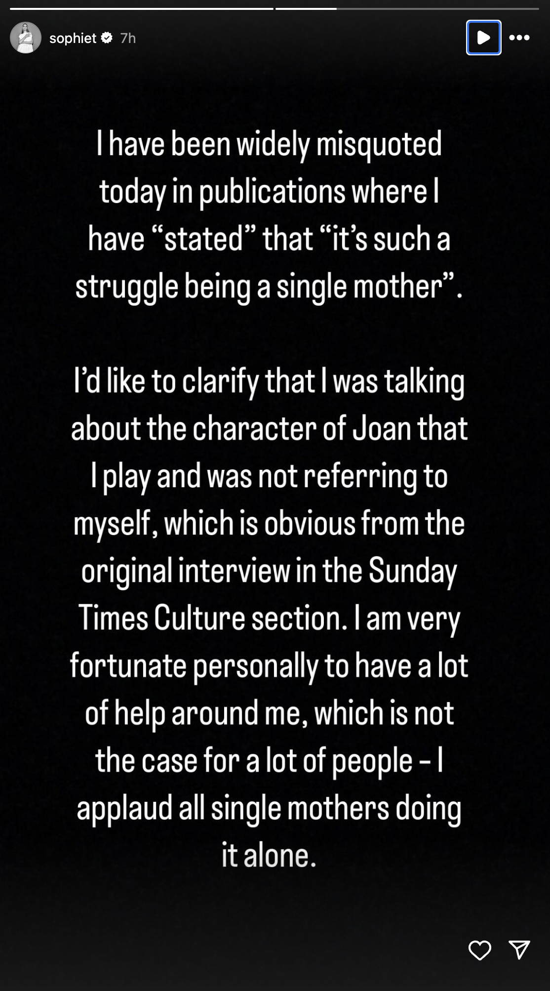 Sophie Turner Instagram Stories